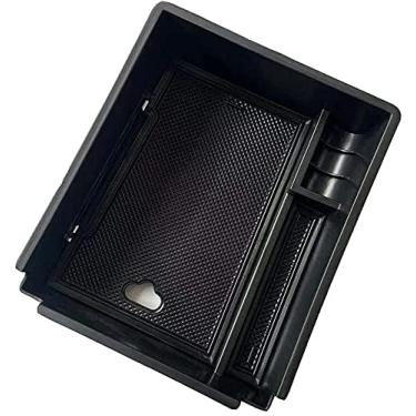 Imagem de Bishop Tate Acessórios para carro Hyundai Tucson Limited NX4 2022 preto console central organizador bandeja caixa de apoio de braço recipiente de armazenamento secundário 1 peça (serve apenas para