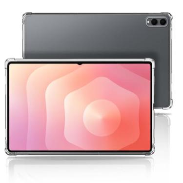 Imagem de HUKWIMO Capa transparente de TPU para tablet compatível com Galaxy Tab S11 Ultra 14,6, capa protetora flexível à prova de choque e antiarranhões