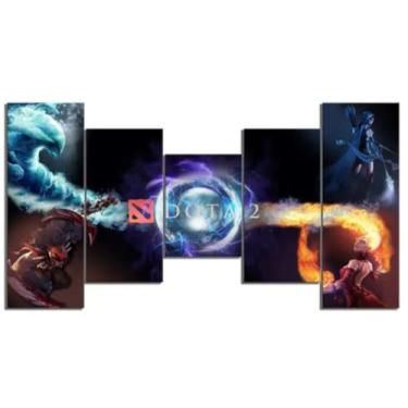 Imagem de Aero Print - Quadro Decorativo 5 Peças Dota 2 Jogo