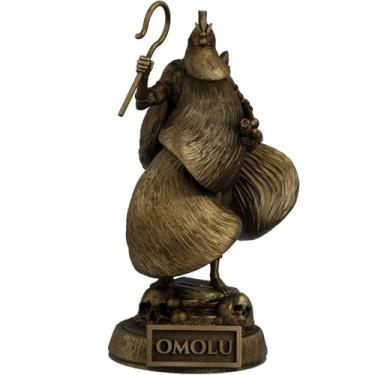 Imagem de Estátua Omolu Umbanda Candomblé - Obaluaiê – O Orixá da Terra, do Fogo e da Morte (Cor Ouro Velho)