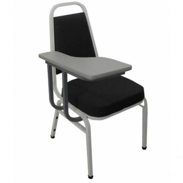 Imagem de Cadeira Universitária Empilhável Linha Hotel Plus Preto