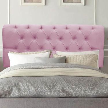 Imagem de Painel Cabeceira Estofada Paris 160cm Cama Box Queen Corino Rosa Bebe- Mabe Magazine