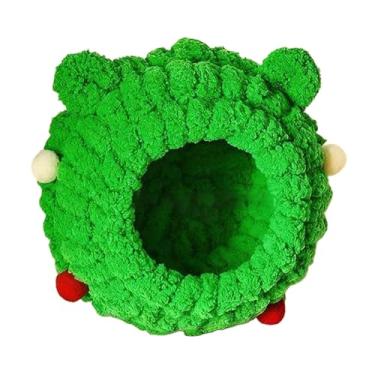 Imagem de Fenteer de inverno para pássaros, casinha fofa e fácil de instalar para gaiola, acessório para papagaios, agapornis, conures e calopsitas, Verde Brilhante