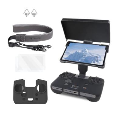 Imagem de Protetor solar de controle remoto para DJI Mavic 4 RC Pro 2, capa de silicone com controle remoto, protetor de tela e alça de pescoço de poliuretano ajustável e acessórios de parafuso de cordão padrão