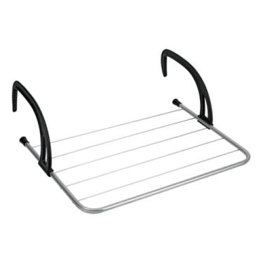 Imagem de Varal Portátil Para Apartamento Secador De Roupas Prático e Retrátil Para Janela e Parede