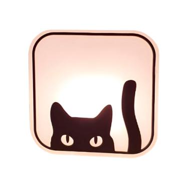 Imagem de Luminária Box Slim I Love Cat USB – Luminária Decorativa LED com Placa de Acrílico Iluminada, Design Gatinho Love