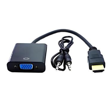 Imagem de Cabo Conversor Hdmi Para Vga + Cabo De Audio P2 E Usb Nwt