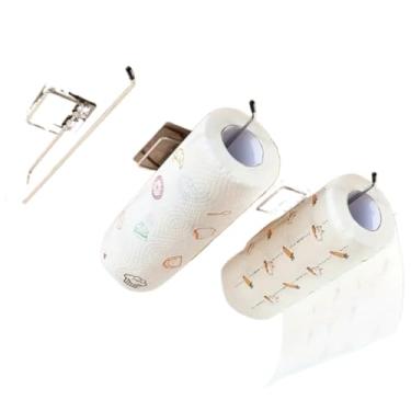 Imagem de Suporte De Parede Para Cozinha | Inclui Suporte Para Papel Toalha E Dispensador De Papel AlumíNio(4,Porta Papel Toalha e Suporte)