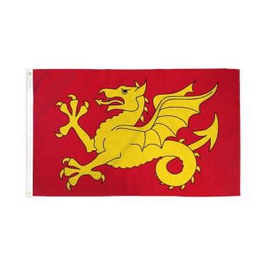 Imagem de AZ FLAG - Bandeira do condado de Wessex - 9,5 cm x 1,5 m - Poliéster 100D Du Wessex - Banner da Inglaterra com dois ilhós de metal - Resistente ao desbotamento - Cores vivas - 90 cm x 1,5 m - 150 x 90