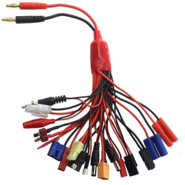 Imagem de KEAcvise 19 em 1 rc carro caminhão lipo adaptador carregador de bateria - compatível com carregador de bateria, Tamiya, carros rc, barcos - conversor de vários cabos para carregadores de bateria lipo