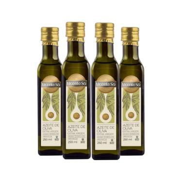 Imagem de Kit com 4 Azeites de Oliva Extra Virgem Vicente Só 250ml