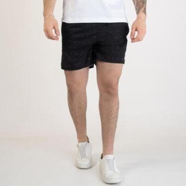 Imagem de Shorts Beach Acostamento Preto Lattering-Masculino