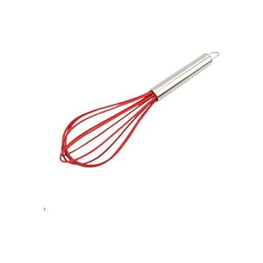 Imagem de Batedor de Ovos Fuet em Inox com Silicone Vermelho 26 cm Mimo Style SN