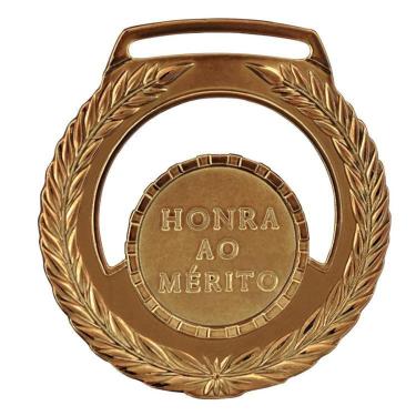 Imagem de Kit Com 10 Medalhas Vitória Honra ao Mérito 51000 55MM Com Fita-Unissex