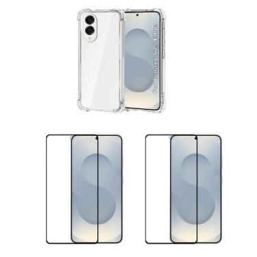 Imagem de 2UN Películas Vidro 3D + Capa Anti-impacto Samsung S25 EDGE - LXL