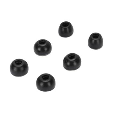 Imagem de Cryfokt Capas de Fone de Ouvido de Espuma de Memória Premium para Buds 3 Pro 3 Pares S M L Isolamento de Ruído Tampa de Ponta de Fone de Ouvido Substituição Academia (Preto)
