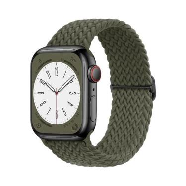 Imagem de Pulseira De Elástico Trançado Solo Loop Para Apple Watch De 45mm 44mm 