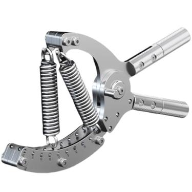 Imagem de Treinador de força de aperto, construtor de força de braço, resistência ajustável de 20 a 163 kg, material de aço inoxidável, aderência resistente sem deslizamento, para treinamento de força das mãos