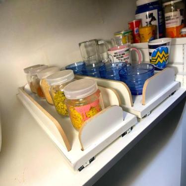 Imagem de Prateleiras com Borda e Sistema Deslizável Mdf Mais de 35 Medidas - po