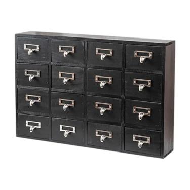 Imagem de YWJLQH Caixa de armazenamento de mesa, recipiente, material de escritório executivo, caixas decorativas, enfeite de madeira para banheiro, berçário