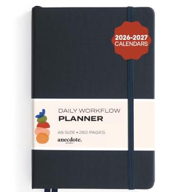 Imagem de Agenda Anedota 2026: um planejador mensal, semanal e diário 2026 para planejar seu sucesso - capa dura tamanho A5, comece a qualquer momento e alcance seus objetivos - Tinta azul