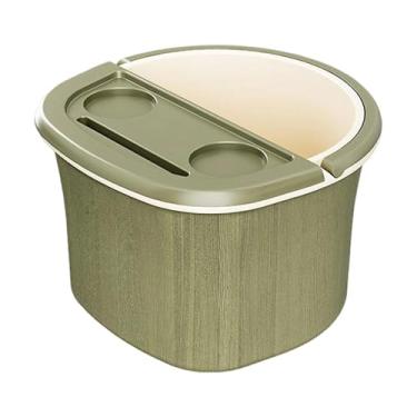 Imagem de oshhni Banheira de Imersão para os Pés, Bacia para Banho de Pés com Alça, Confortável e Portátil, Ideal para Spa, Casa, e Banheiro, Verde