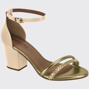 Imagem de Sandália Feminina Salto Grosso Tiras Stress Beira Rio 8280.788.29896-Feminino