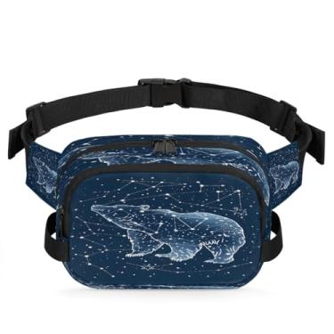 Imagem de Pochete floral mandala boho ciano para mulheres e homens com alça ajustável bolsa de cinto bolsa transversal bolsa de peito bolsa tiracolo bolsa tiracolo, Cor 9