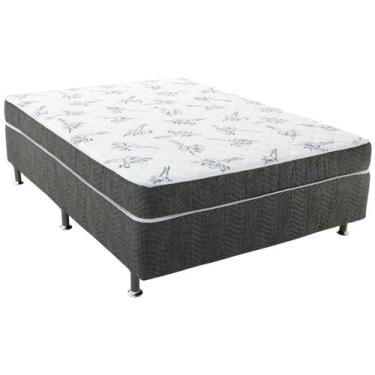 Imagem de Cama Box Casal Ortobom Conjugado Mola - 43x138x188cm Physical Spring G