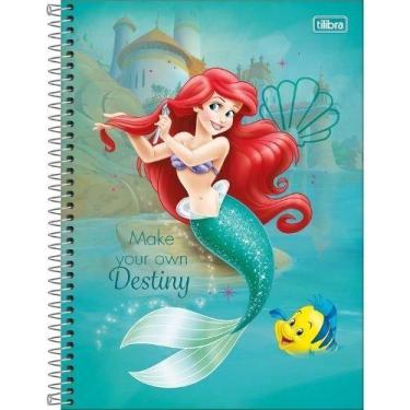 Imagem de Caderno Princesas Espiral Capa Dura 1 Matéria 80 Fls - Tilibra -, Verd