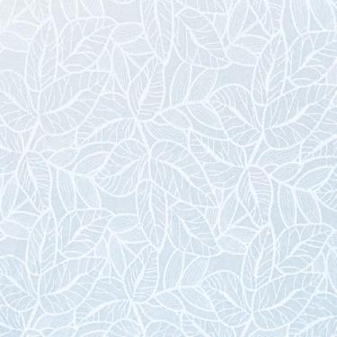 Imagem de Película de privacidade de janela com folhas de renda branca decalques de porta de vitral adesivos adesivos removíveis para decoração com bloqueio de sol em casa, 44,5 cm x 199,9 cm