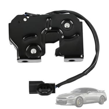 Imagem de Getfarway Conjunto de trava do capô do lado direito do passageiro 65601-JL60C Apto para Nissan GT-R 370Z│Infiniti Q40 Q60 G25 G35 G37 2008-2025 Trava de liberação da tampa do capô frontal │Componente