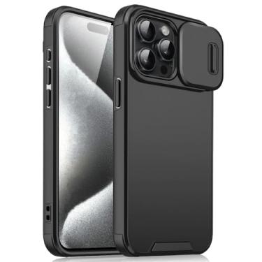 Imagem de Capa protetora à prova de choque para iPhone 15, 14, 13, 12, 11, 16, 17 Pro Max, 15 Plus e 16E, capa protetora de câmera deslizante para iPhone