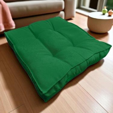 Imagem de Almofada Futon Decoração 50X50 Cm Vários Modelos Verde Bande