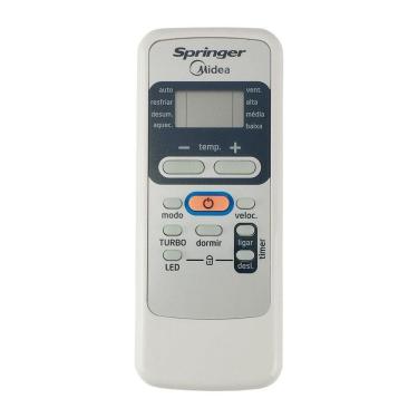 Imagem de Controle Remoto Ar-condicionado 30.000 Btus Midea Springer Rg51f4-e único