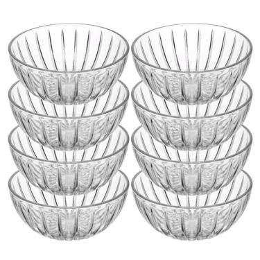 Imagem de Jogo 8 Bowl De Cristal Ecológico Mini Tigela Cumbuca Transparente Wolff 100ml
