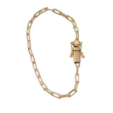 Imagem de Pulseira Carti Fecho Lateral Duplo 4mm Moeda Antiga.