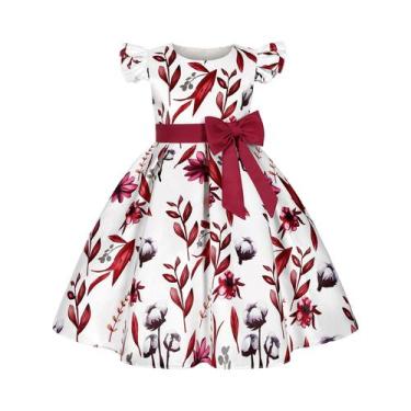 Imagem de Vestido De Princesa Novo E Quente Para Meninas Com Manga Curta E Estam