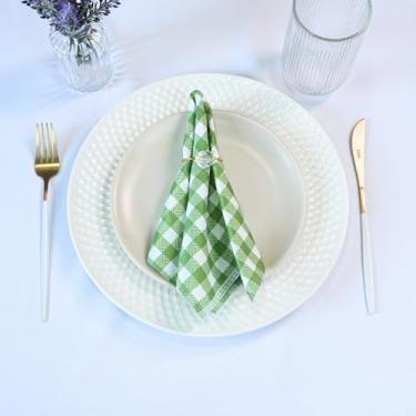 Imagem de Kit 2 Guardanapos Allegra 35x35cm em Tecido 100% Poliéster – Estampado, 2 Peças (Xadrez)