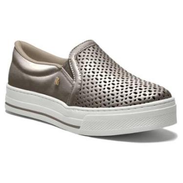 Imagem de Tênis Feminino Via Marte Slip On Metalizado Napa 027-035-06-Feminino