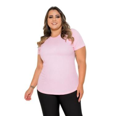 Imagem de Camiseta Feminina Dry Fit Plus Size Alta Qualidade Perfeita para Trein