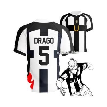 Imagem de Camisa De Futebol Masculina Blue Lock Ubers Com Decote Em V, Uniforme 