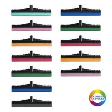 Imagem de Rodo de Plástico com EVA Duplo 41cm Reforçado - Kit com 12 - Seller