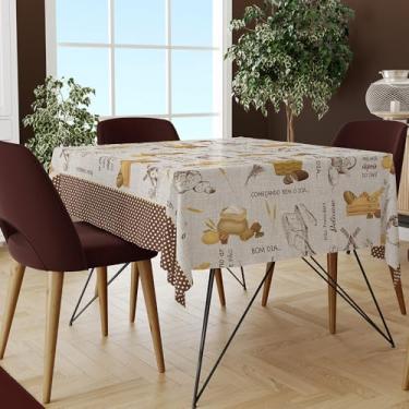 Imagem de Toalha de Mesa Plástica Térmica Para Mesas de 4 e 6 Lugares (Pão nosso,6 Lugares)