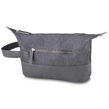 Imagem de Necessaire com Bolso nas Laterais All Gray - em poliéster