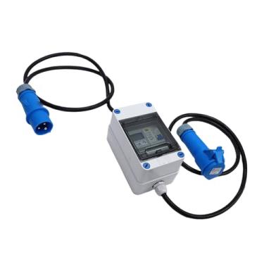 Imagem de WALFRONT Monitor de Energia Portátil, Medidor de Uso de Eletricidade Com Memória Desligada e Proteção contra Vazamento, para Máquinas Industriais Domésticas Externas de RV