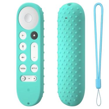 Imagem de Capa de silicone para Google TV Streamer 4K Google TV (4K) Voice Remote 2024 Capa de silicone antiderrapante (menta)
