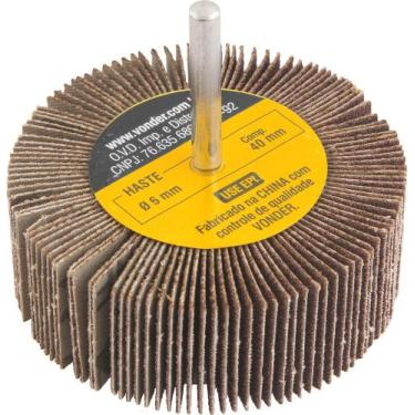 Imagem de Roda de Lixa 80mmX30mm c/ Haste G80 - Vonder
