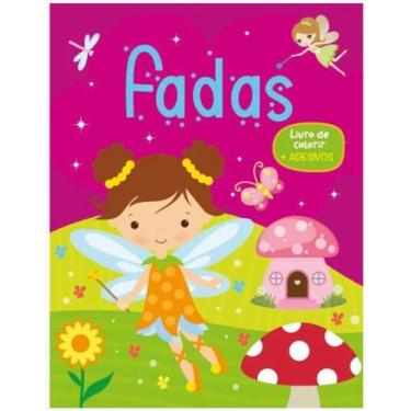 Imagem de Fadas - Livro de colorir + adesivos - PÉ DA LETRA - PE DA LETRA, 3