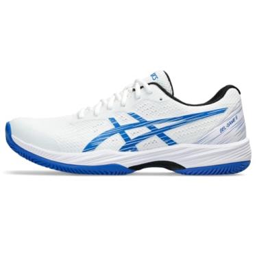 Imagem de ASICS Tênis masculino Gel-Game 9 Clay/OC, Branco/Atum azul, 46